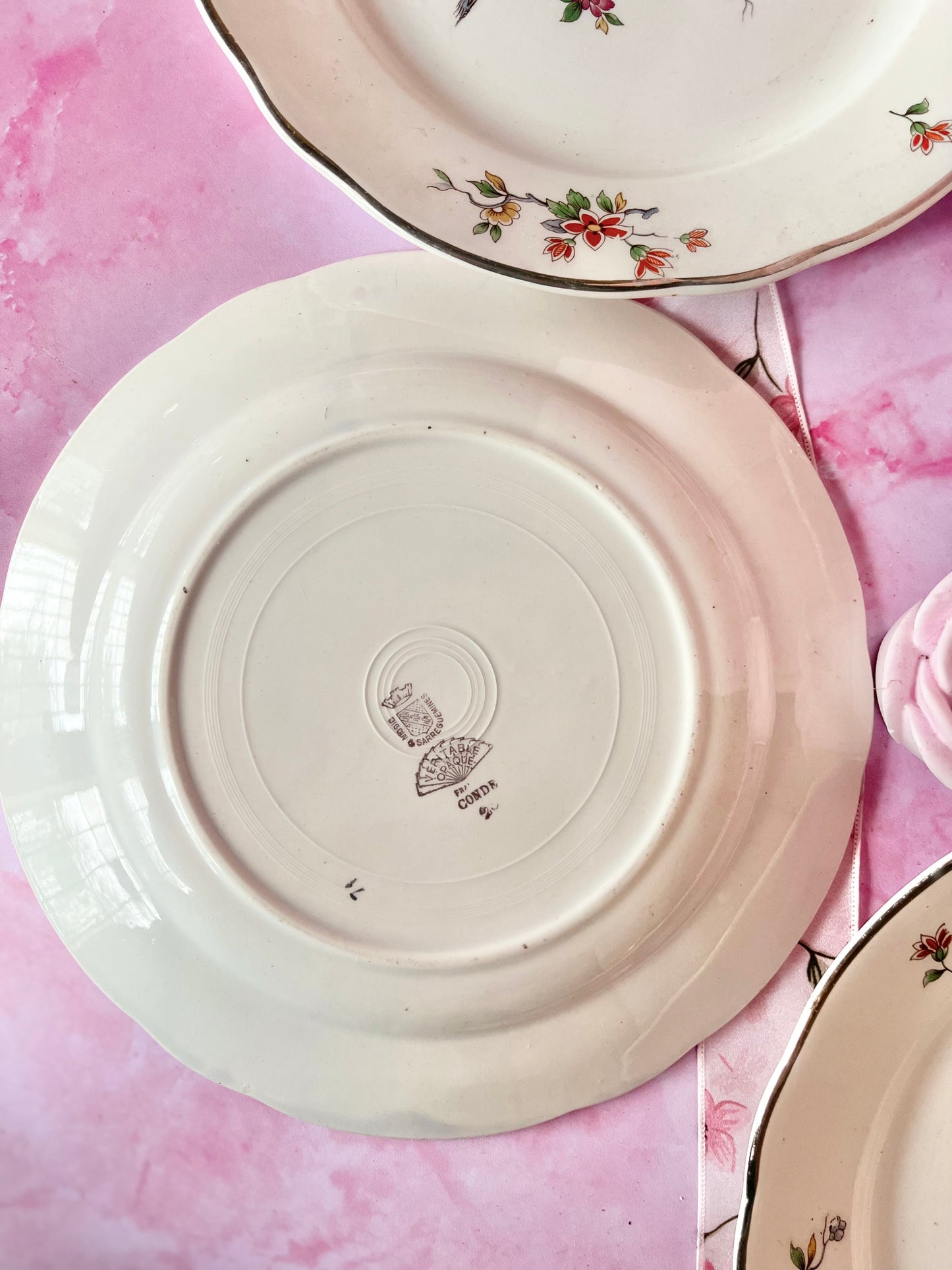 Assiettes à dessert Digoin Condé (4)