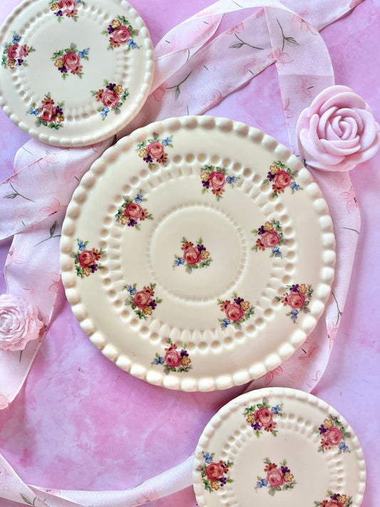 Dessous porcelaine fleuris