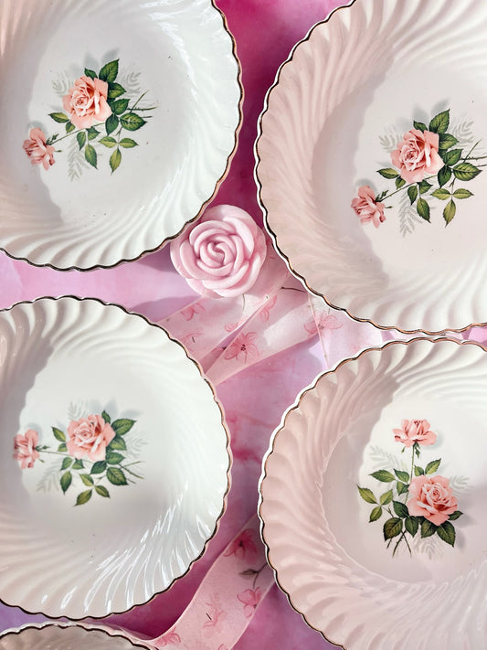 Assiettes à dessert Rose May (6)