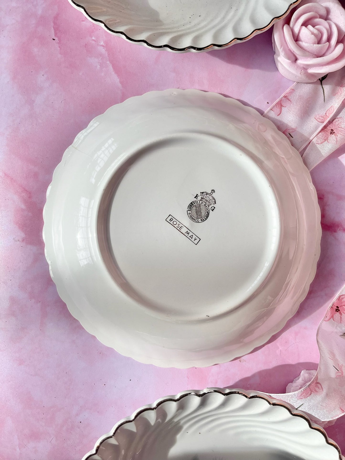 Assiettes à dessert Rose May (6)