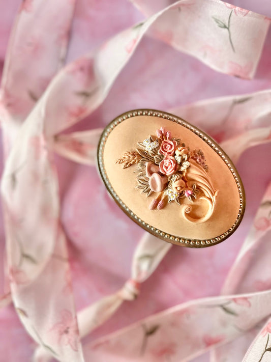 Boite à bijoux vintage italienne Rosa