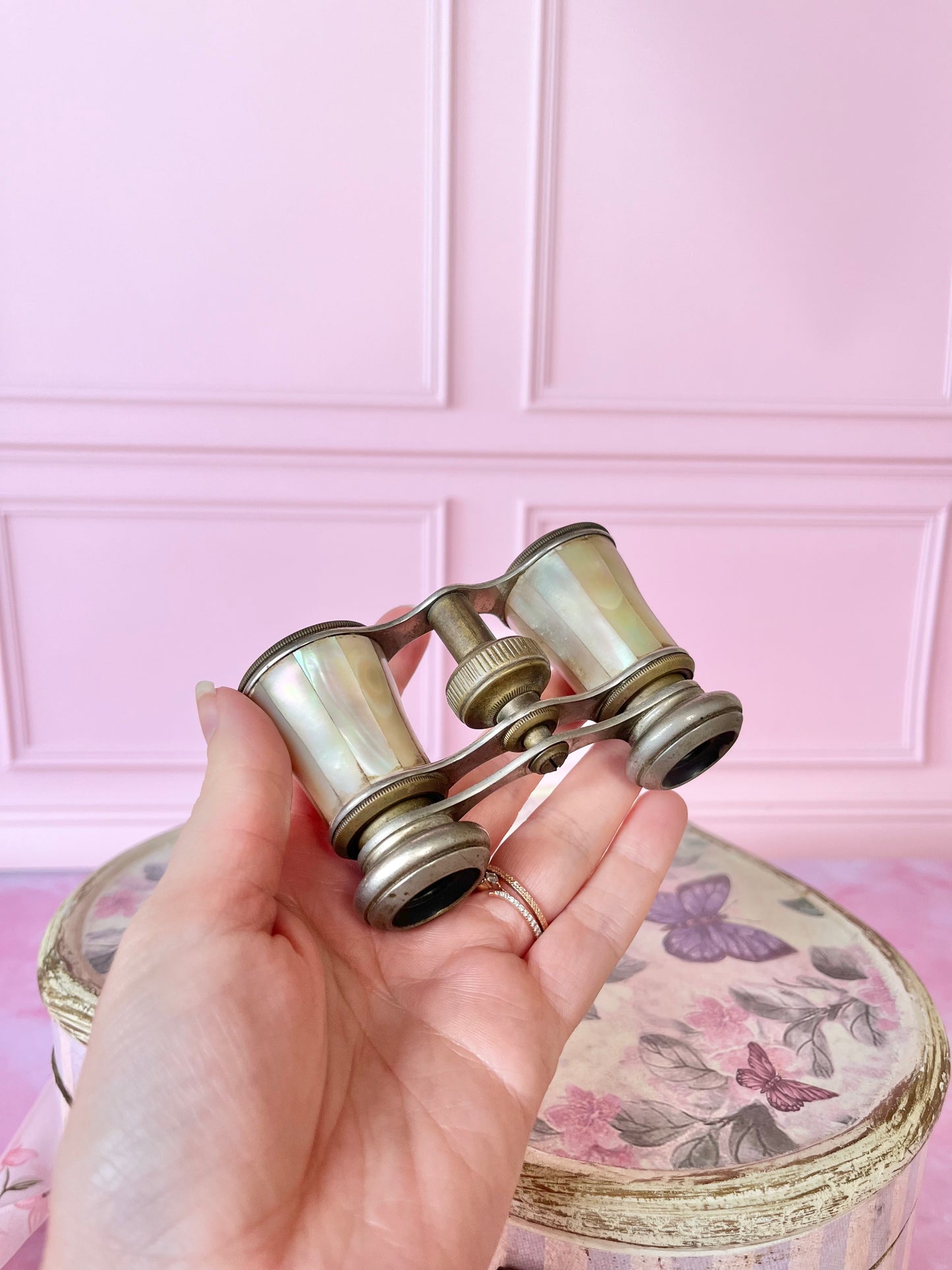 Jumelles de théâtre laiton et nacre