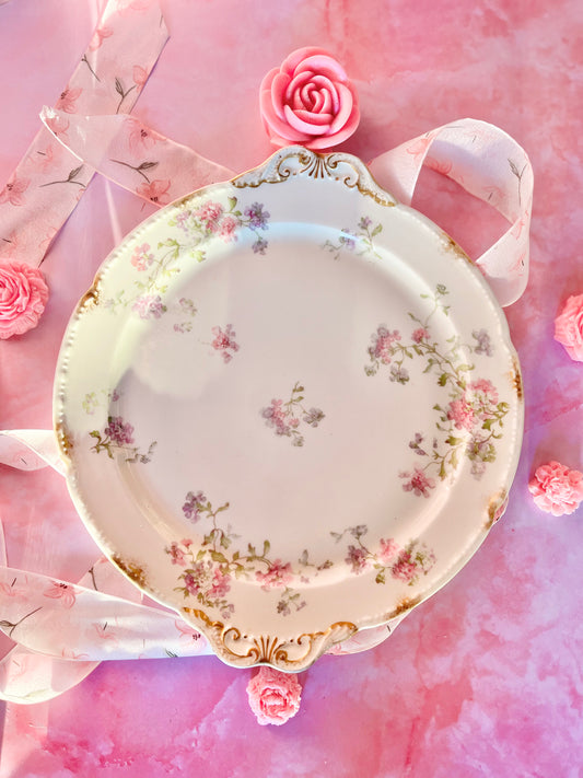 Plat floral Limoges