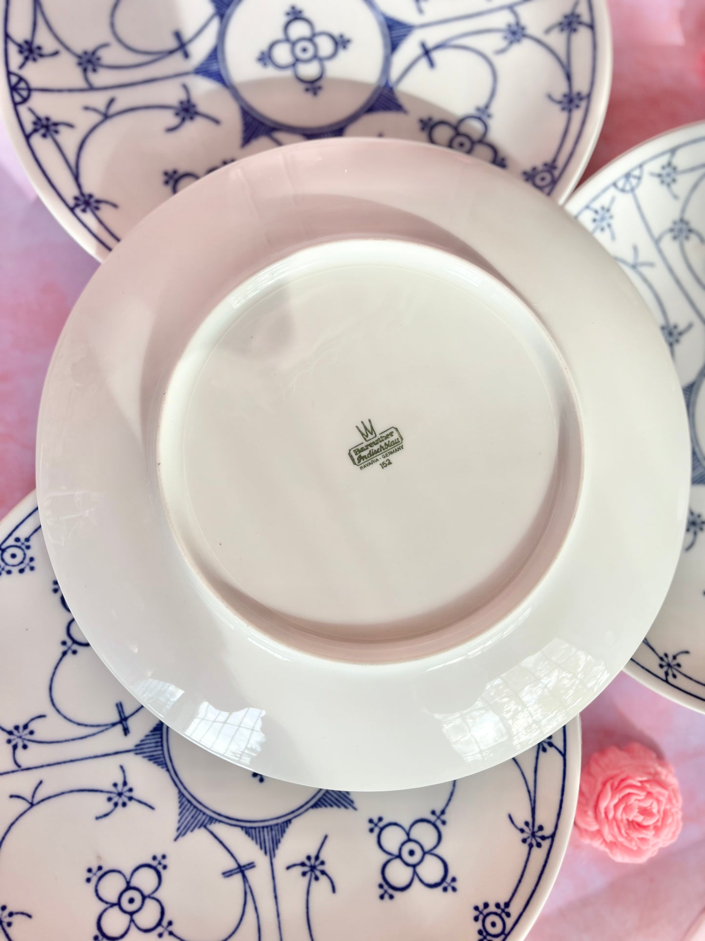 Assiettes bleues Bavaria (4)