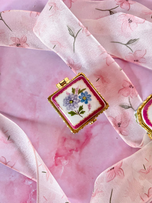 Duo piluliers fleurs