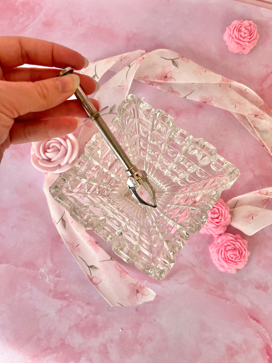 Sucrier en verre vintage