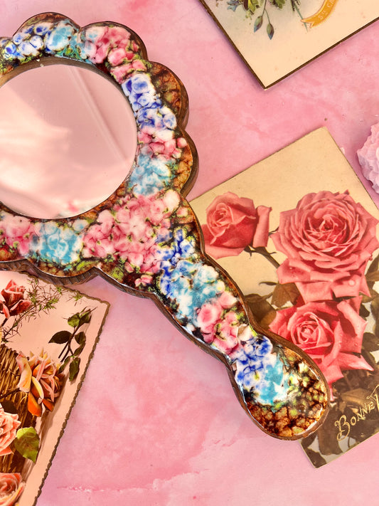 Miroir à main Limoges