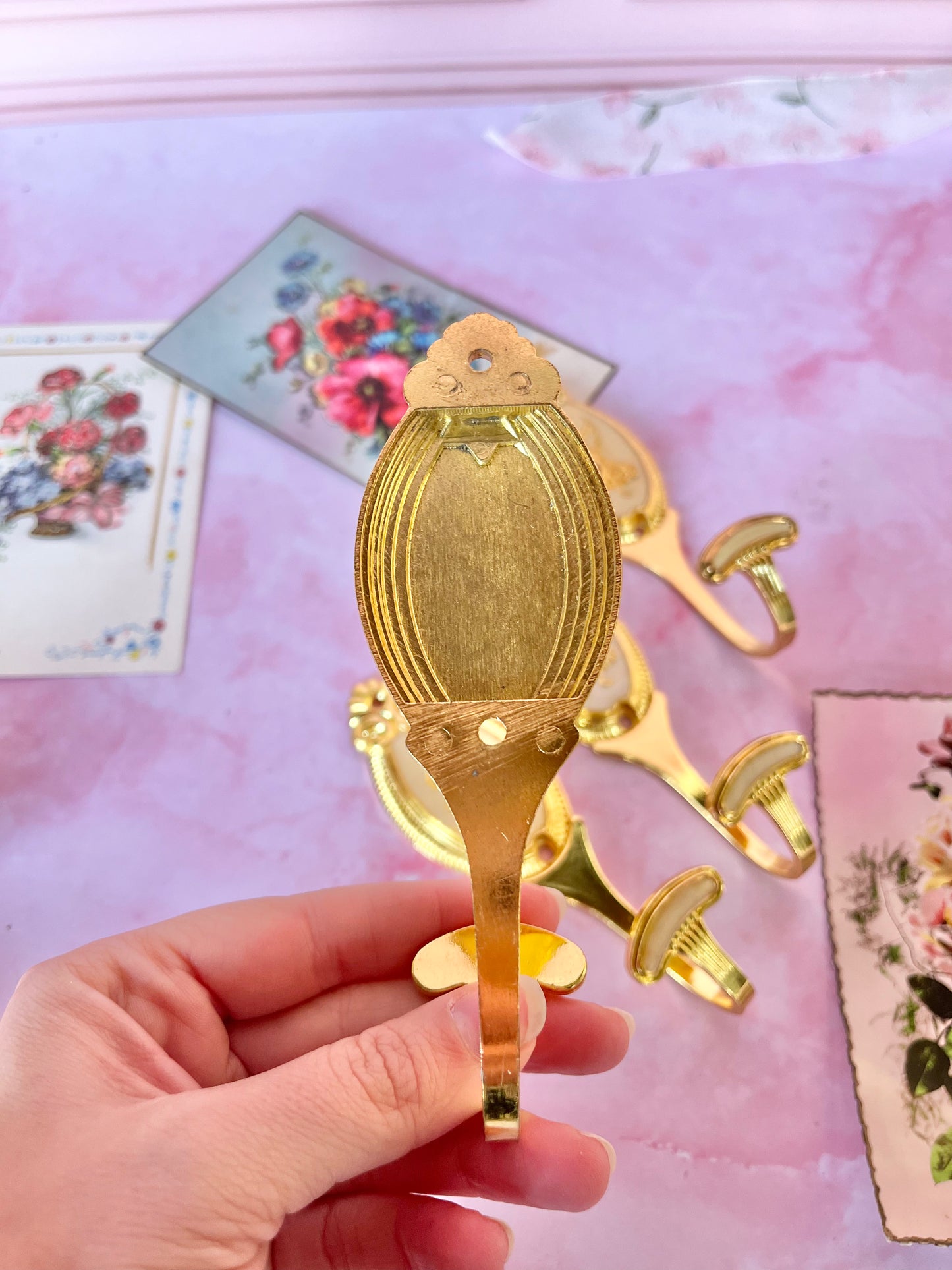 Patère dorée Angelina (à l'unité)