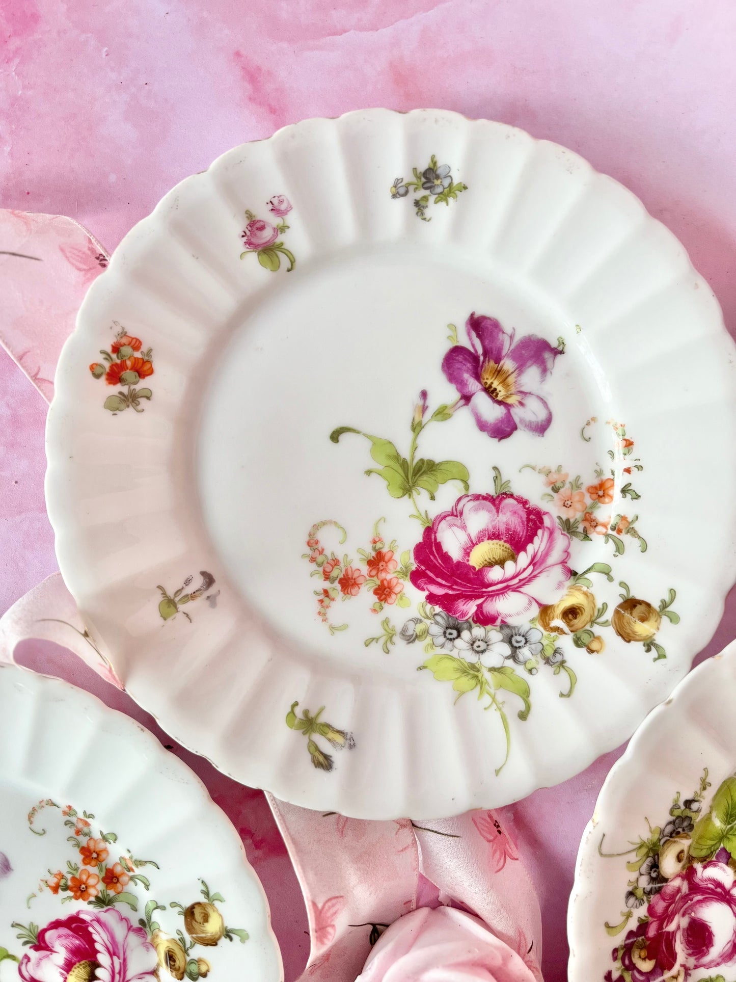 Assiettes à dessert vintage Lola (4)