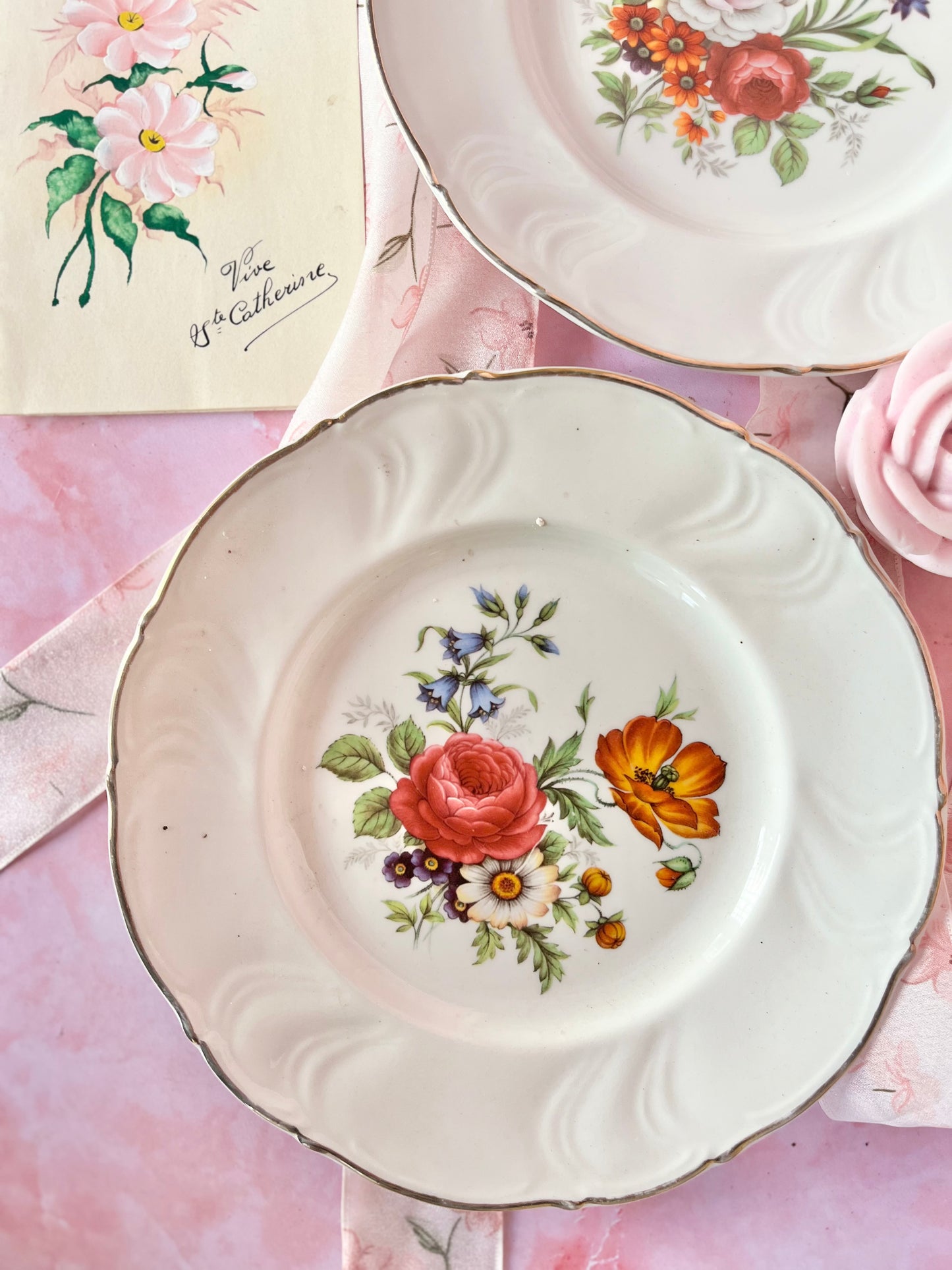 Assiettes à dessert Sarreguemines (2)