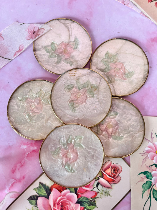 Dessous de verre fleurs