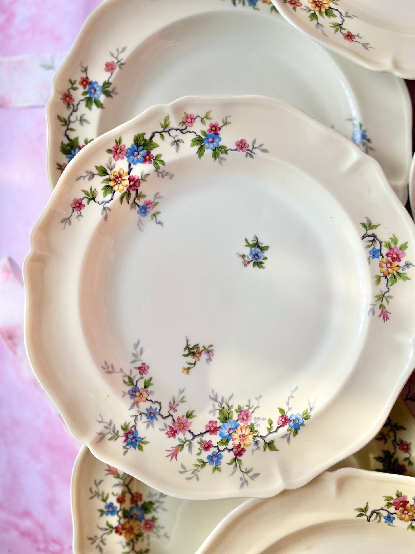 Assiettes plates Ancienne Manufacture Limoges (10)