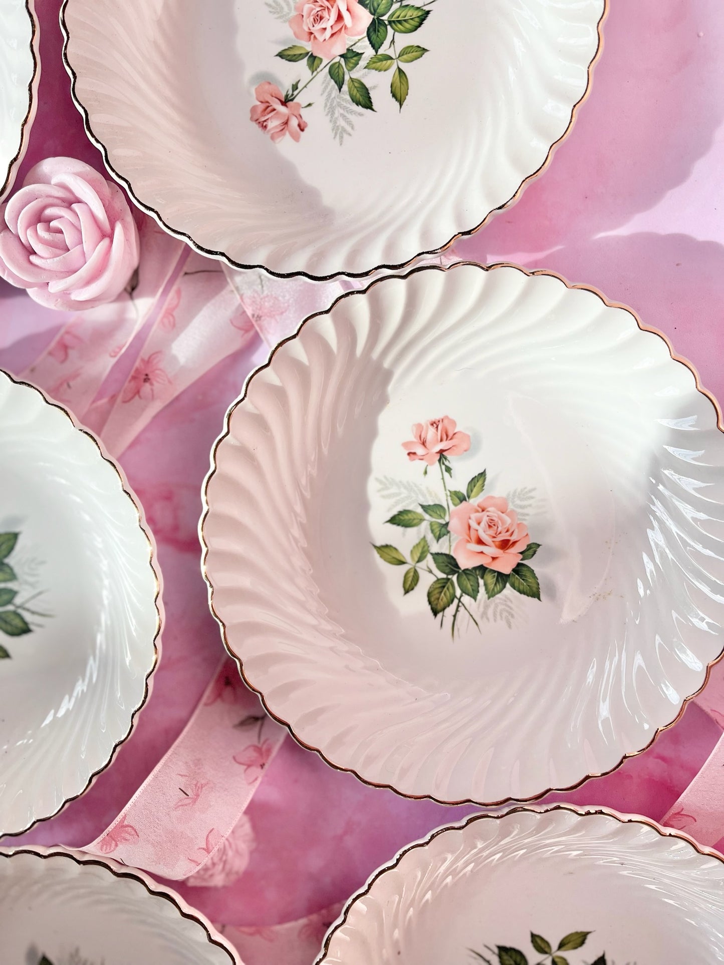 Assiettes à dessert Rose May (6)