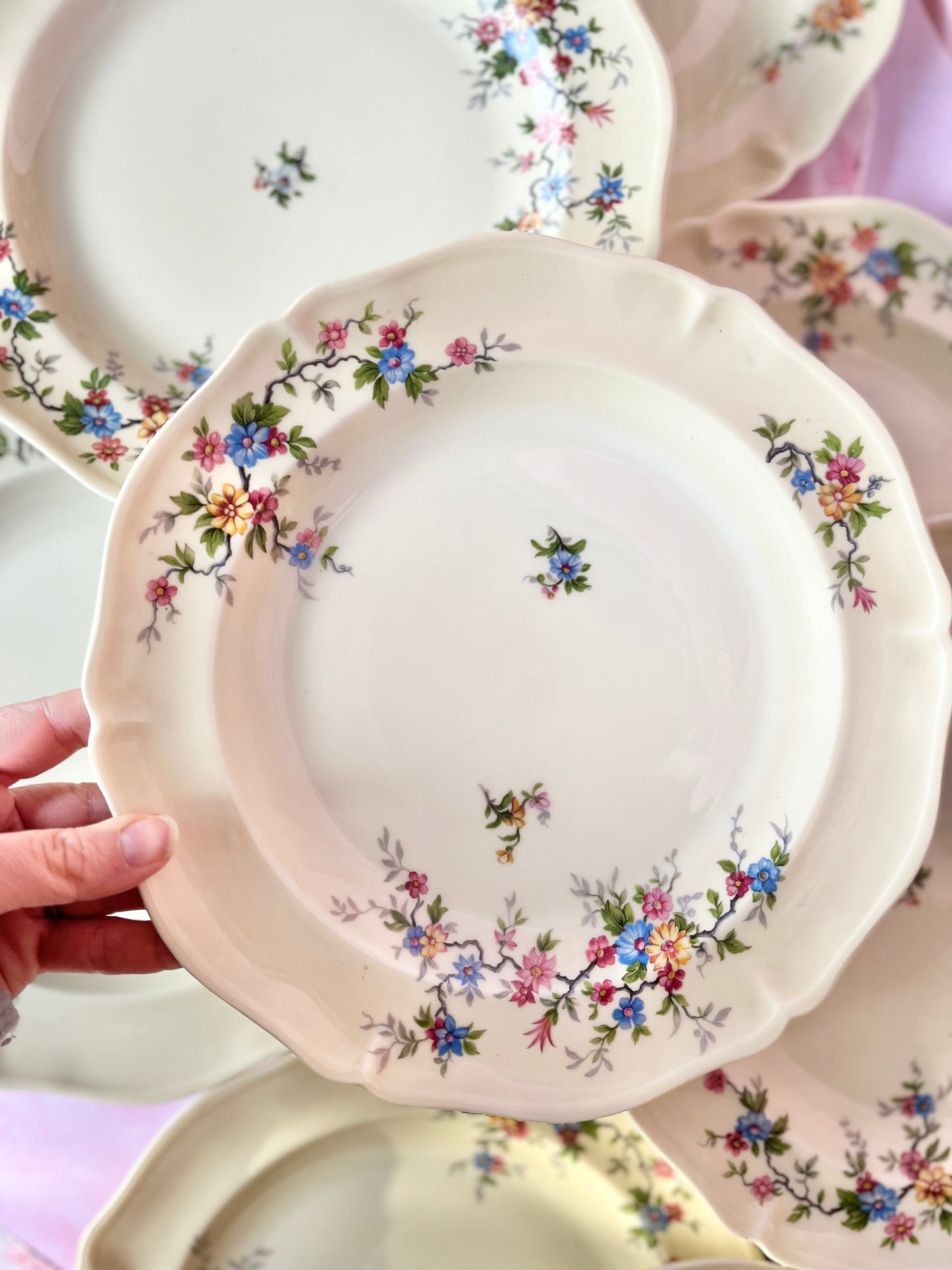 Assiettes plates Ancienne Manufacture Limoges (10)