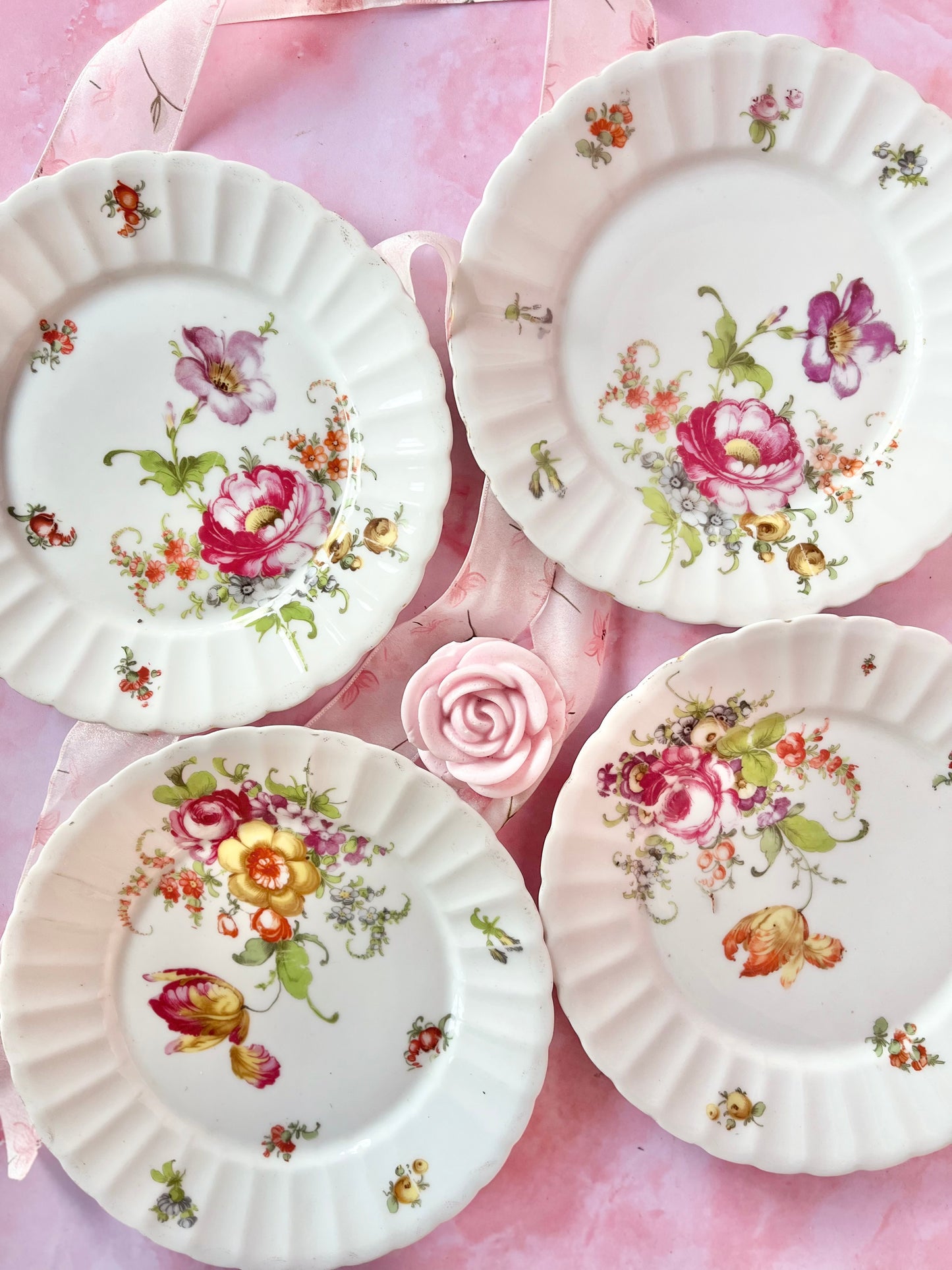 Assiettes à dessert vintage Lola (4)