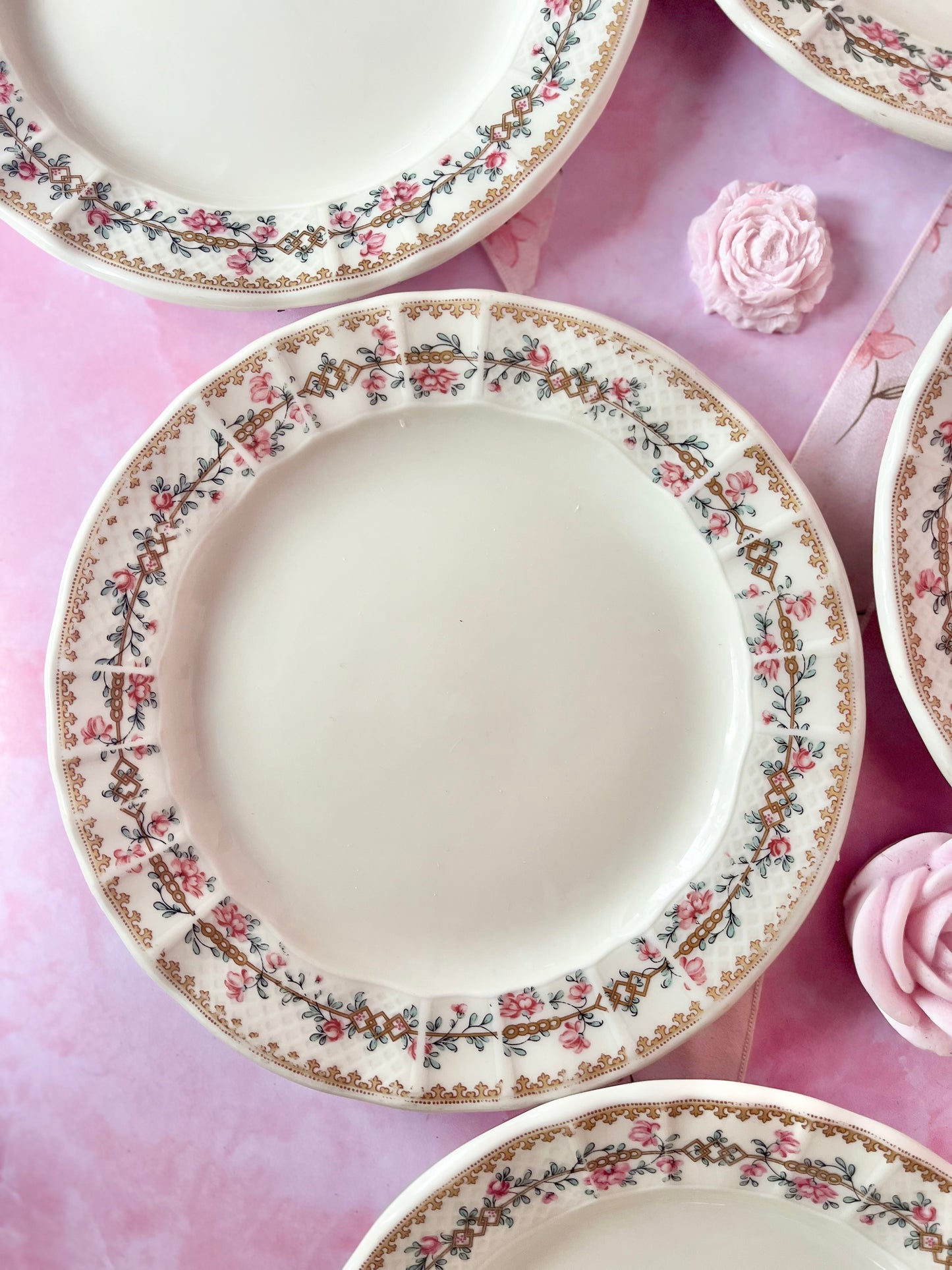 Assiettes à dessert Bernardaud Limoges (6)