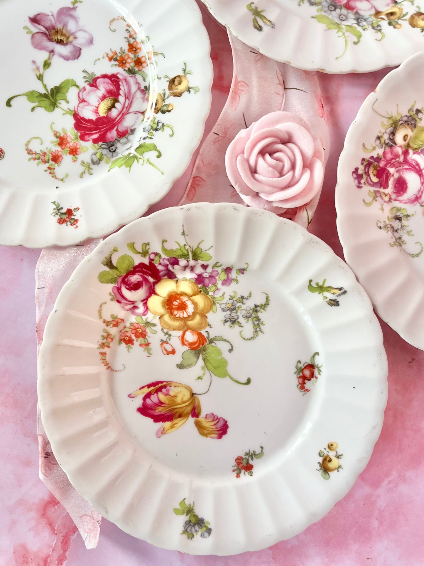 Assiettes à dessert vintage Lola (4)