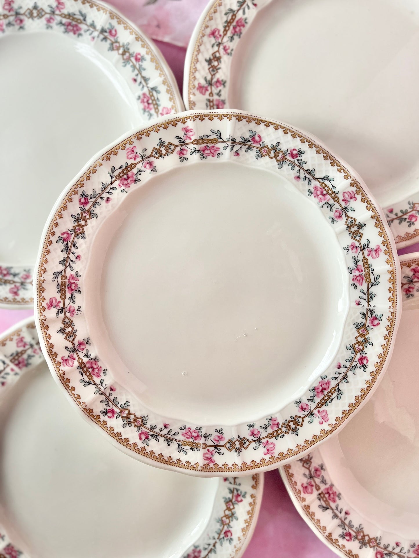 Assiettes à dessert Bernardaud Limoges (6)