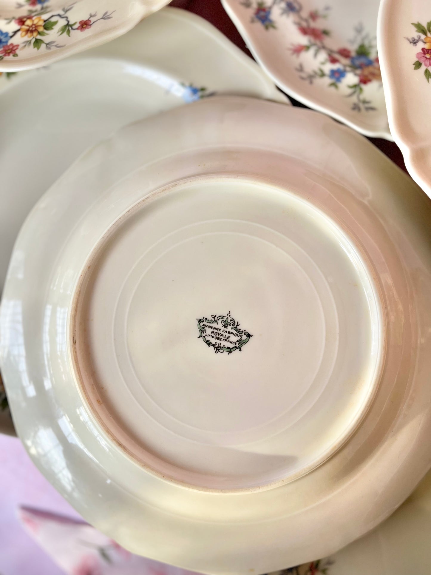 Assiettes plates Ancienne Manufacture Limoges (10)