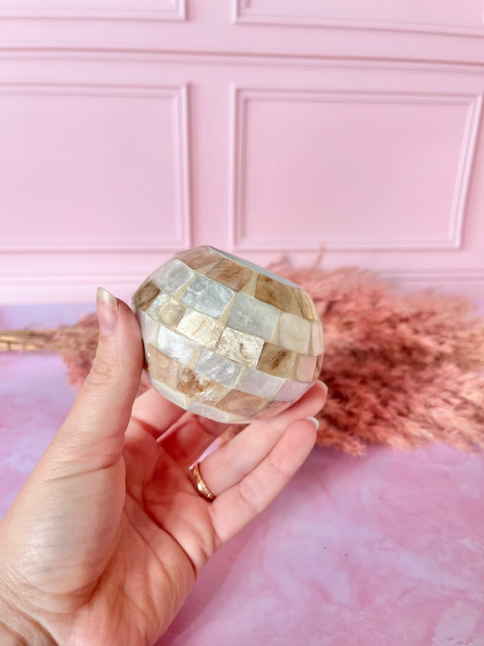 Photophore beige nacré