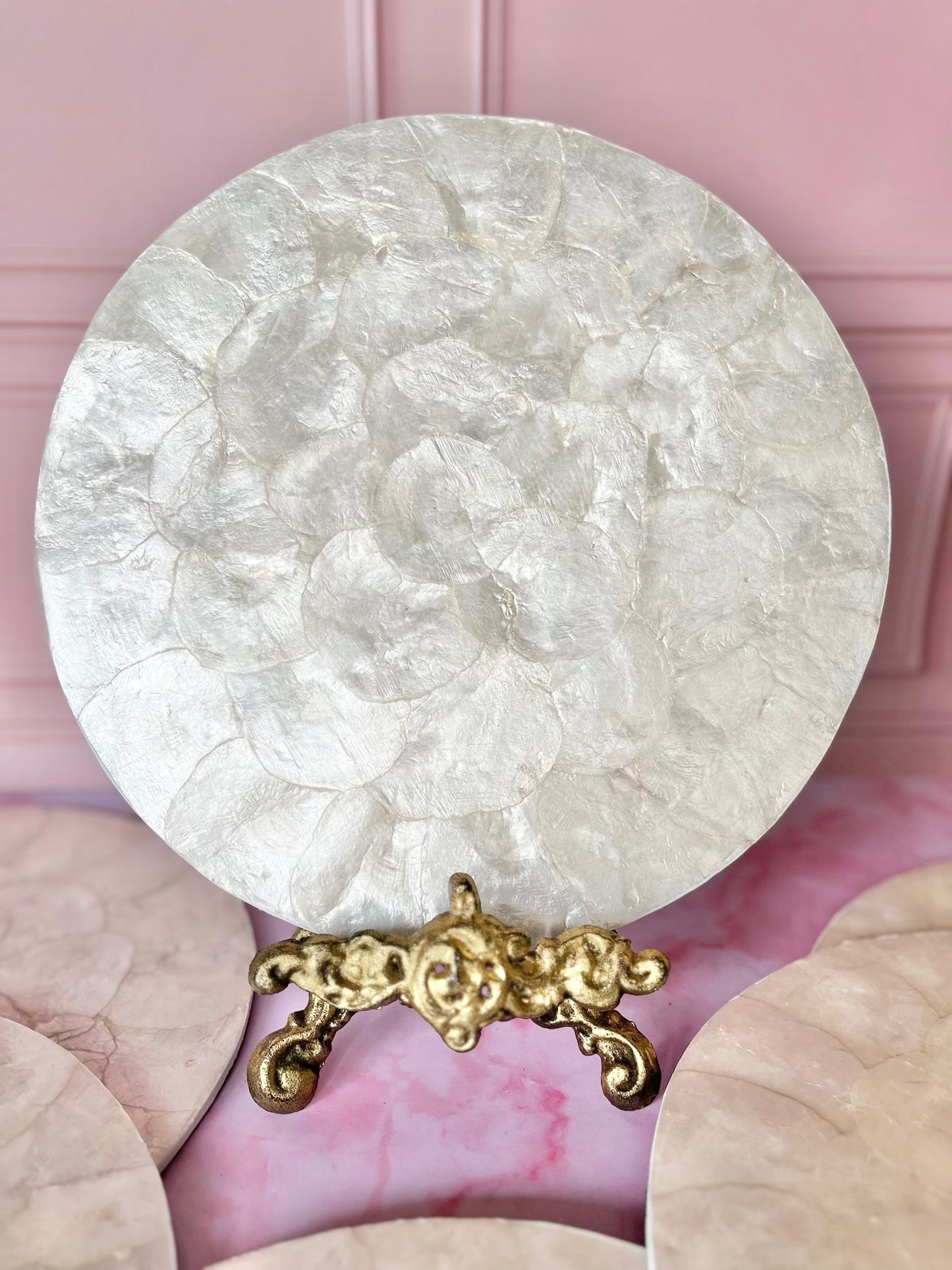 Dessous d'assiettes en nacre (6)