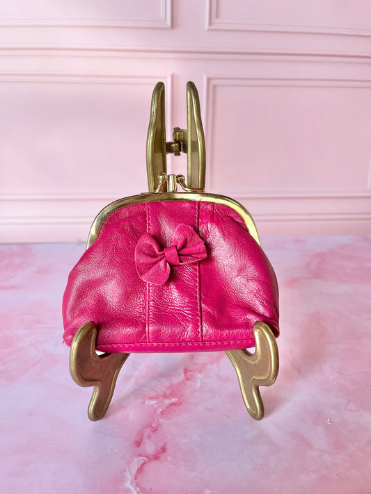 Porte monnaie vintage rose Elena
