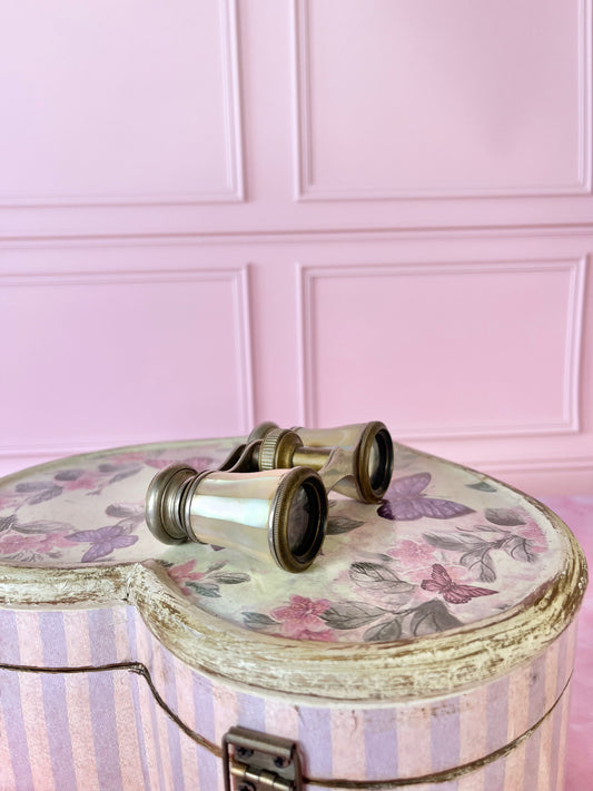 Jumelles de théâtre laiton et nacre