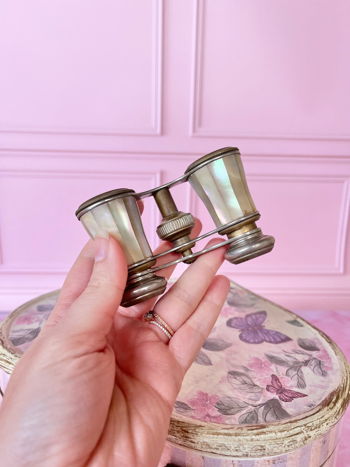 Jumelles de théâtre laiton et nacre