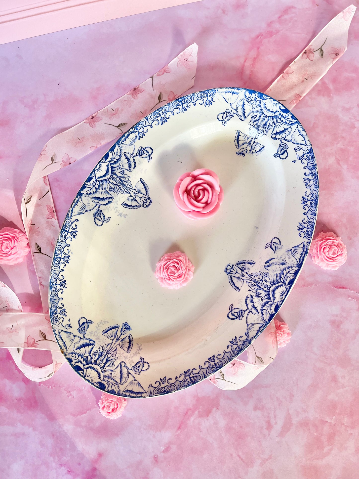 Plat de service Terre de Fer Petunia