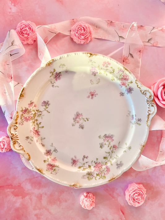 Plat floral Limoges