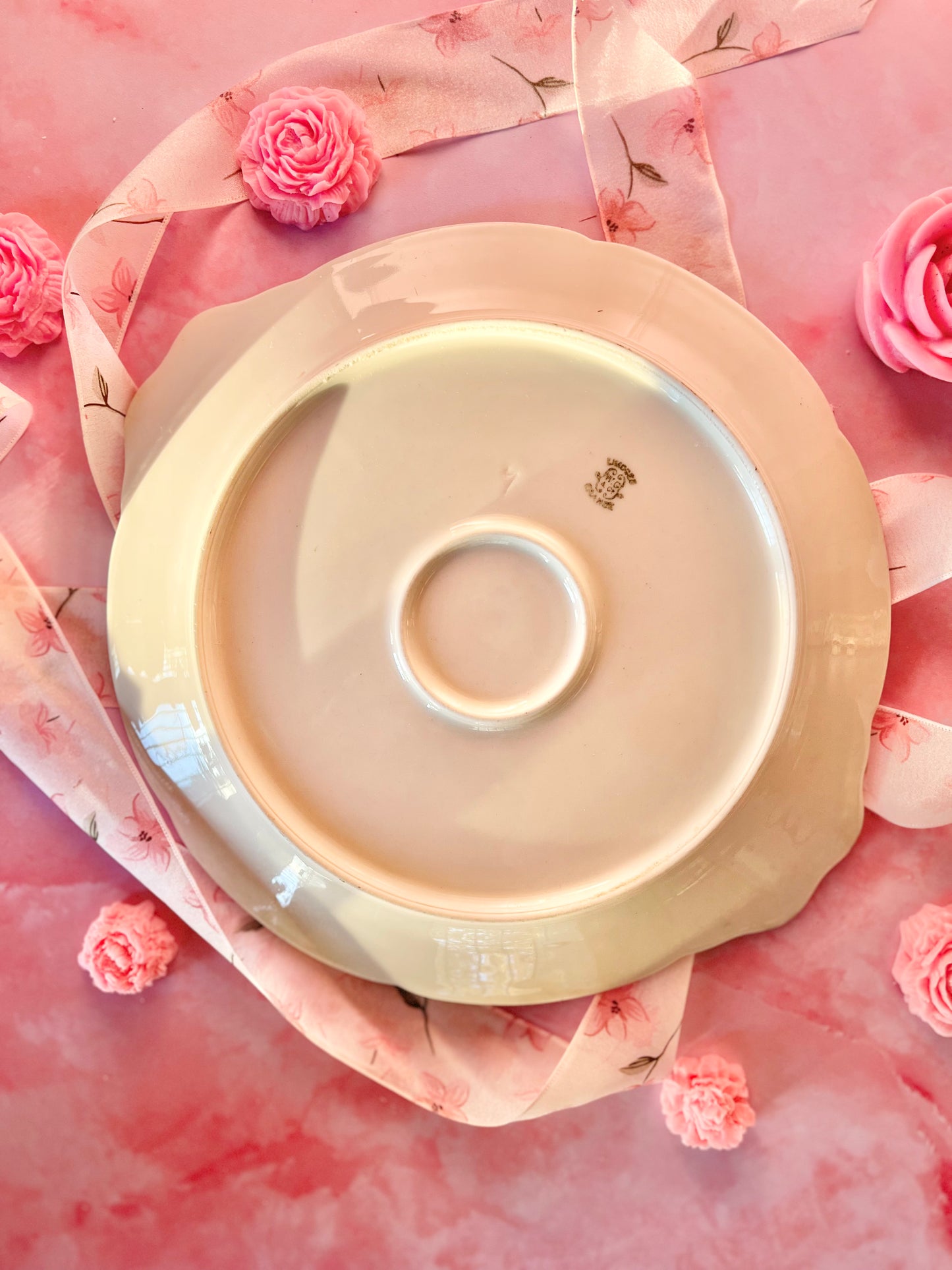 Plat floral Limoges