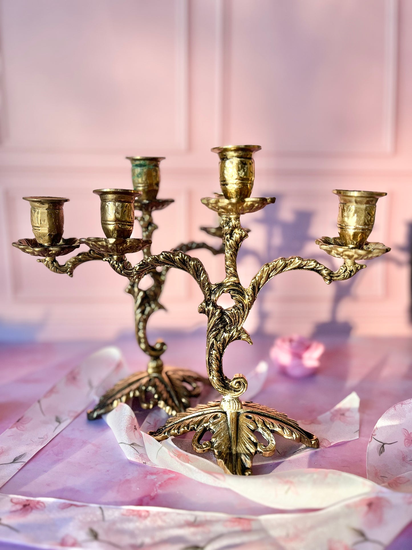 Paire de chandeliers Gustave