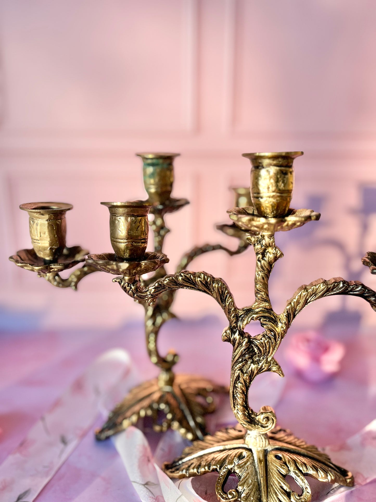 Paire de chandeliers Gustave