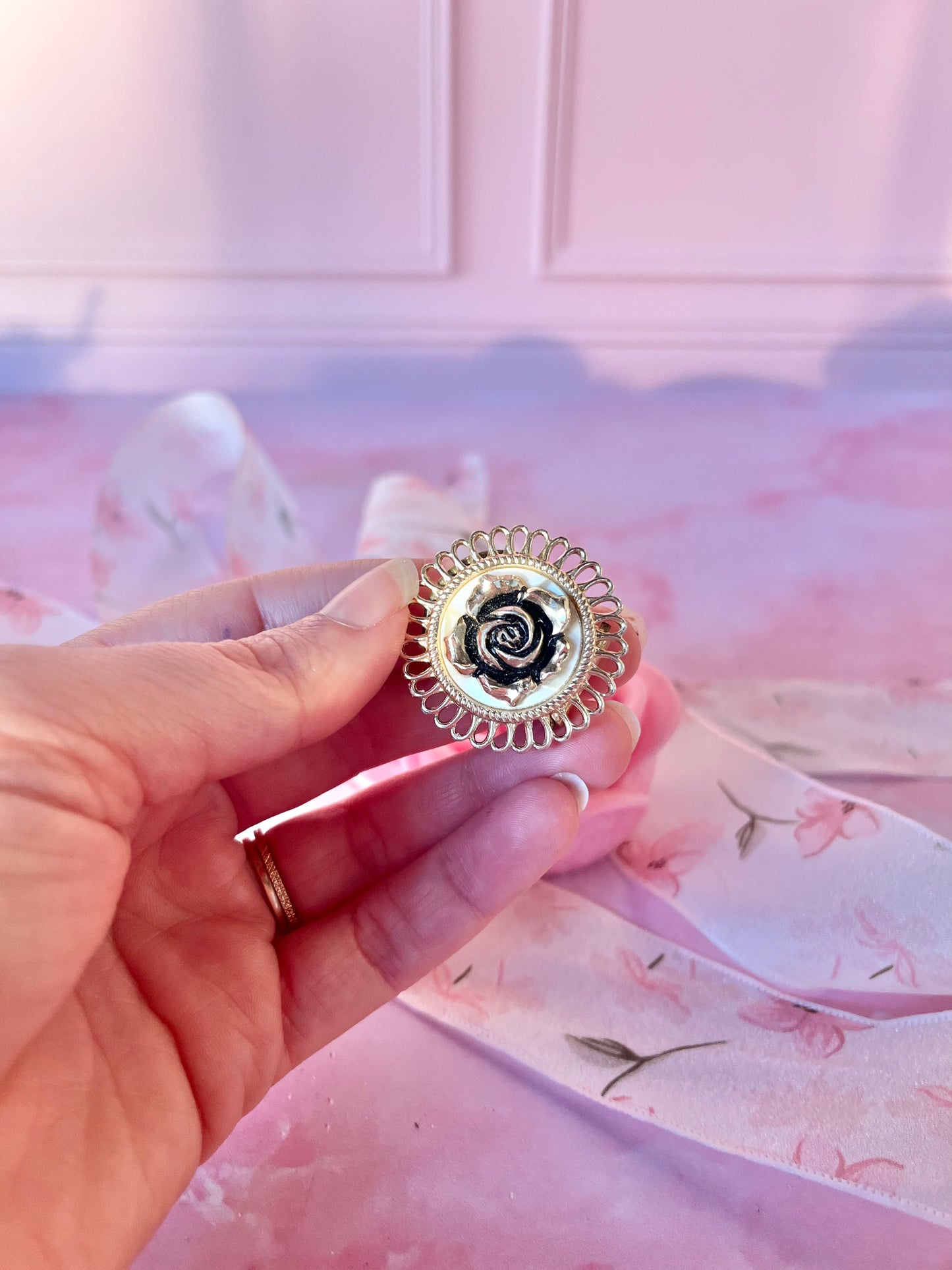 Clip à foulard Flora