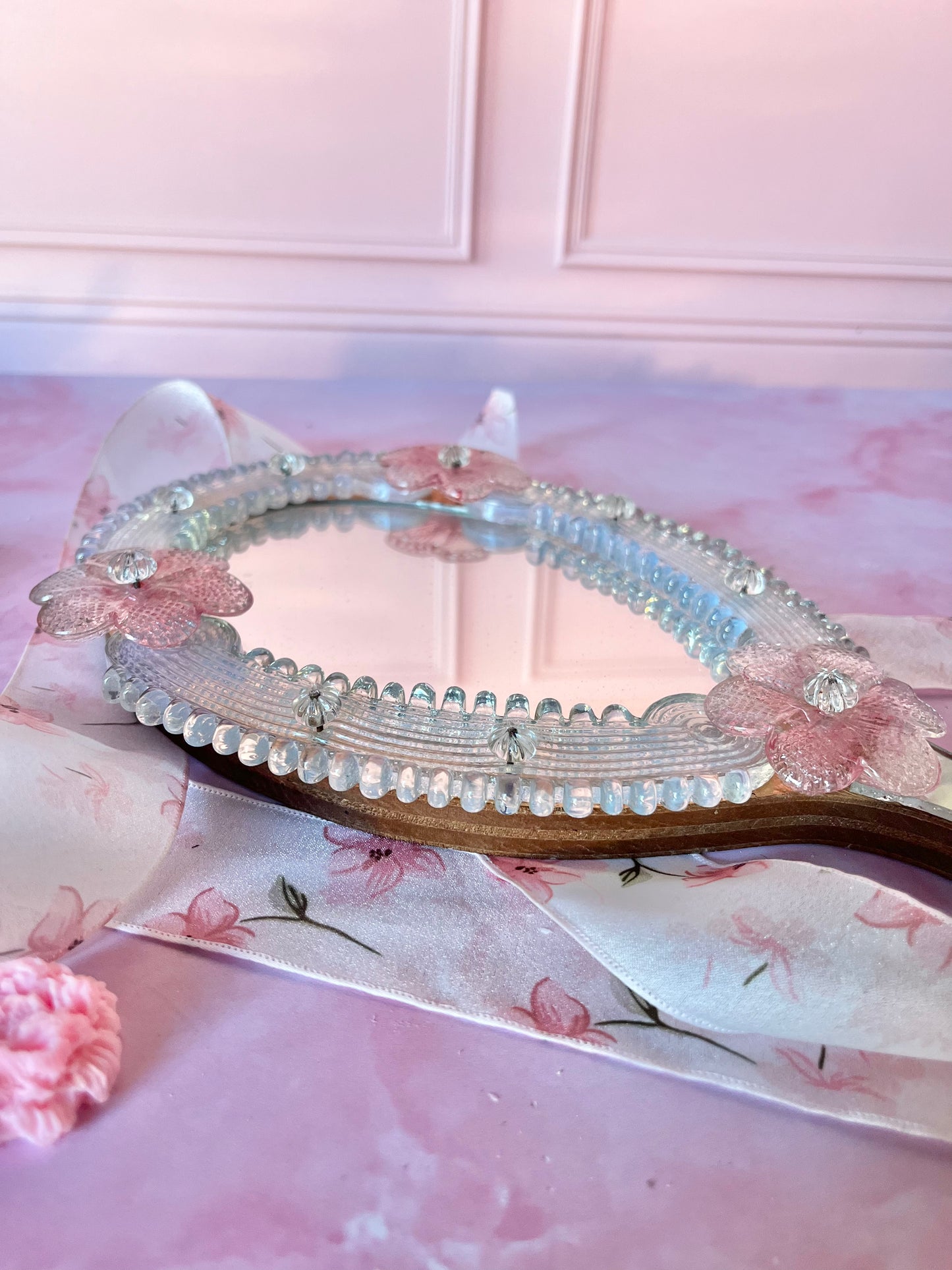 Miroir à main Murano Bella