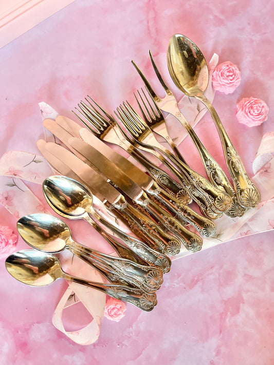 Set de couverts vintage argentés (20)