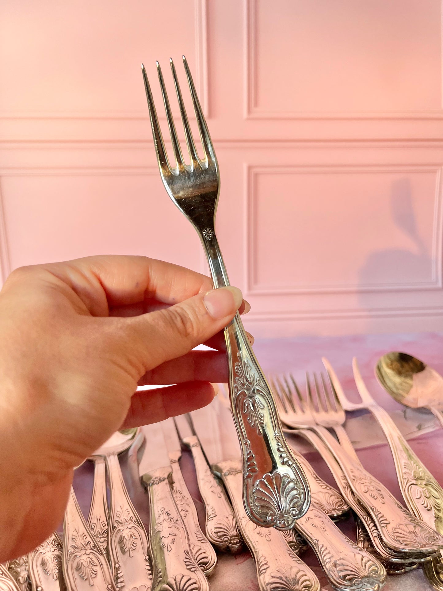 Set de couverts vintage argentés (20)