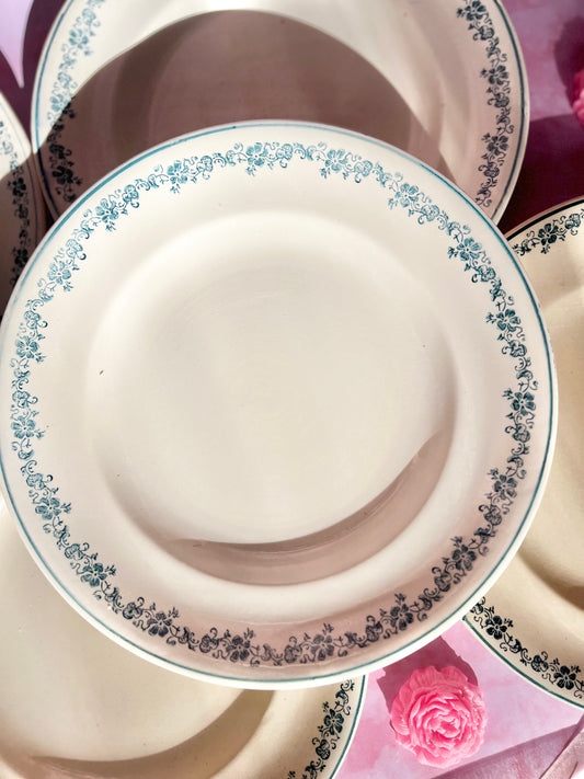 Assiettes plates Longwy Capucine (5)