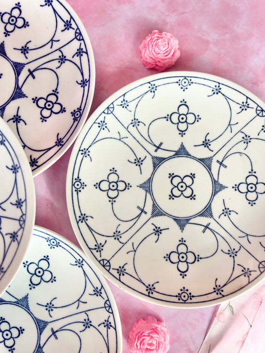 Assiettes bleues Bavaria (4)