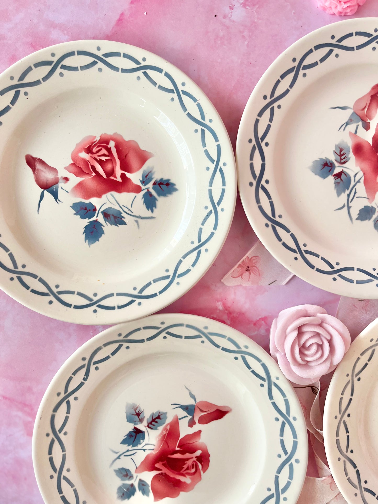 Assiettes à dessert Digoin Janine (5)