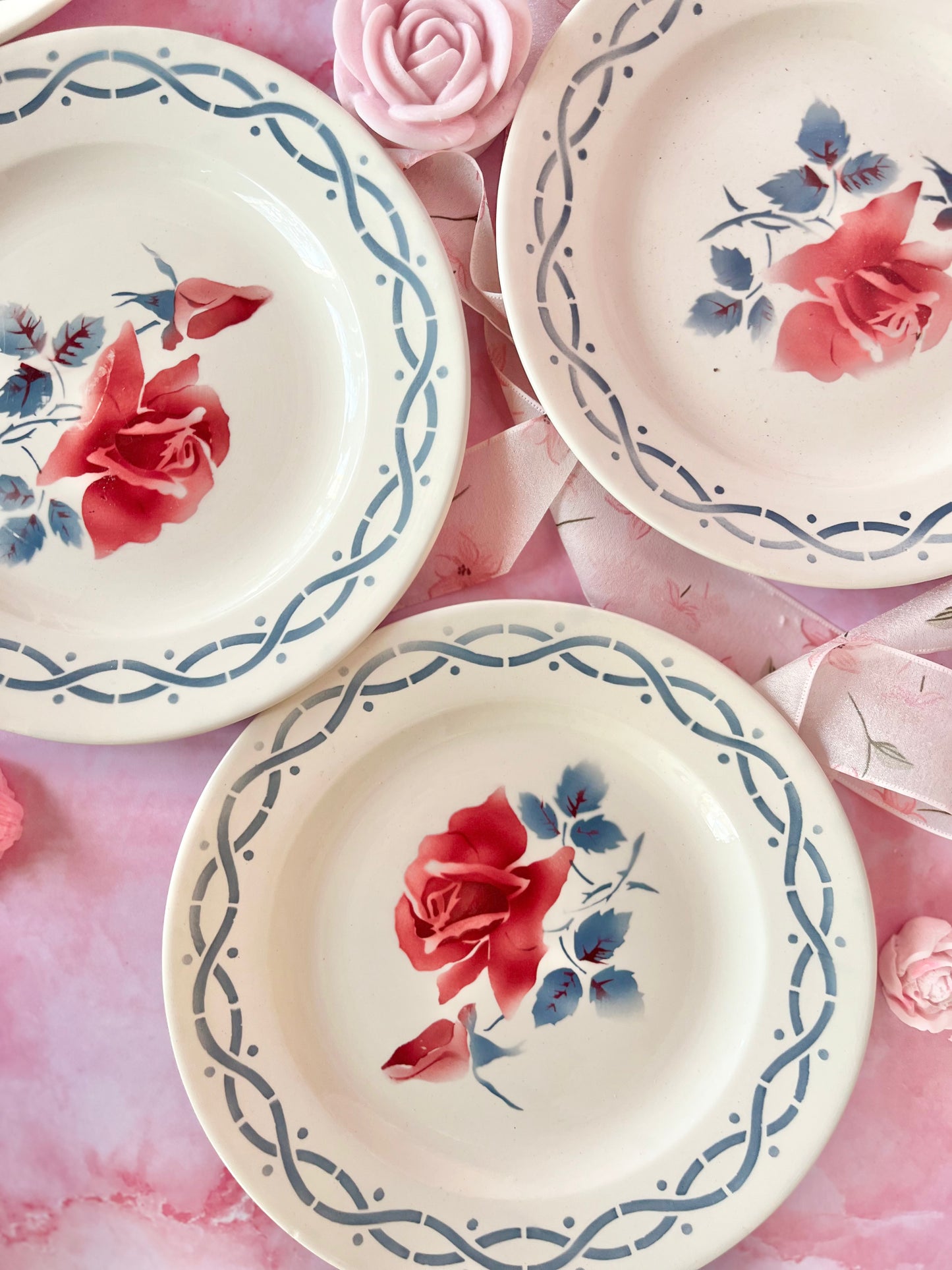 Assiettes à dessert Digoin Janine (5)