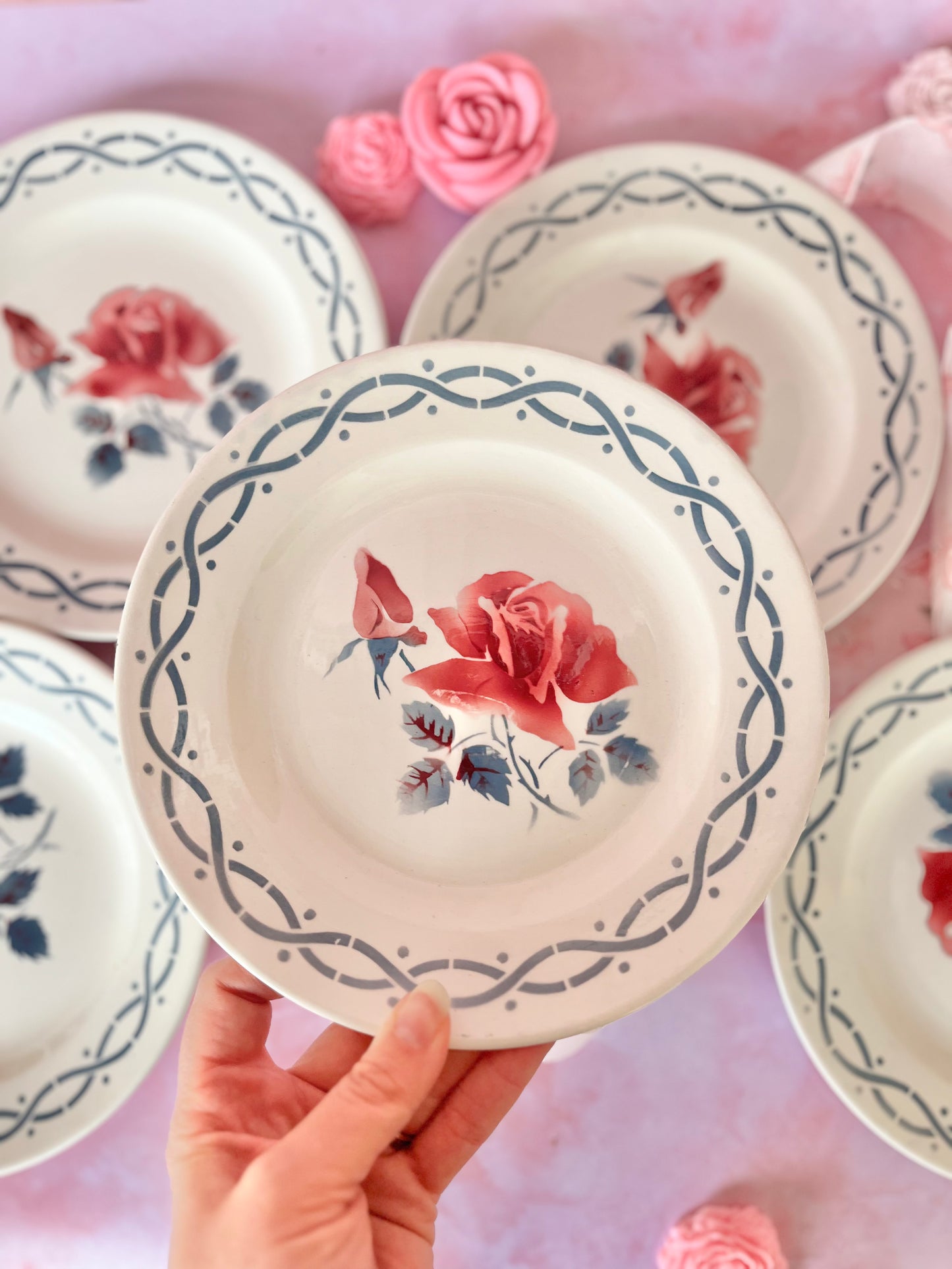 Assiettes à dessert Digoin Janine (5)