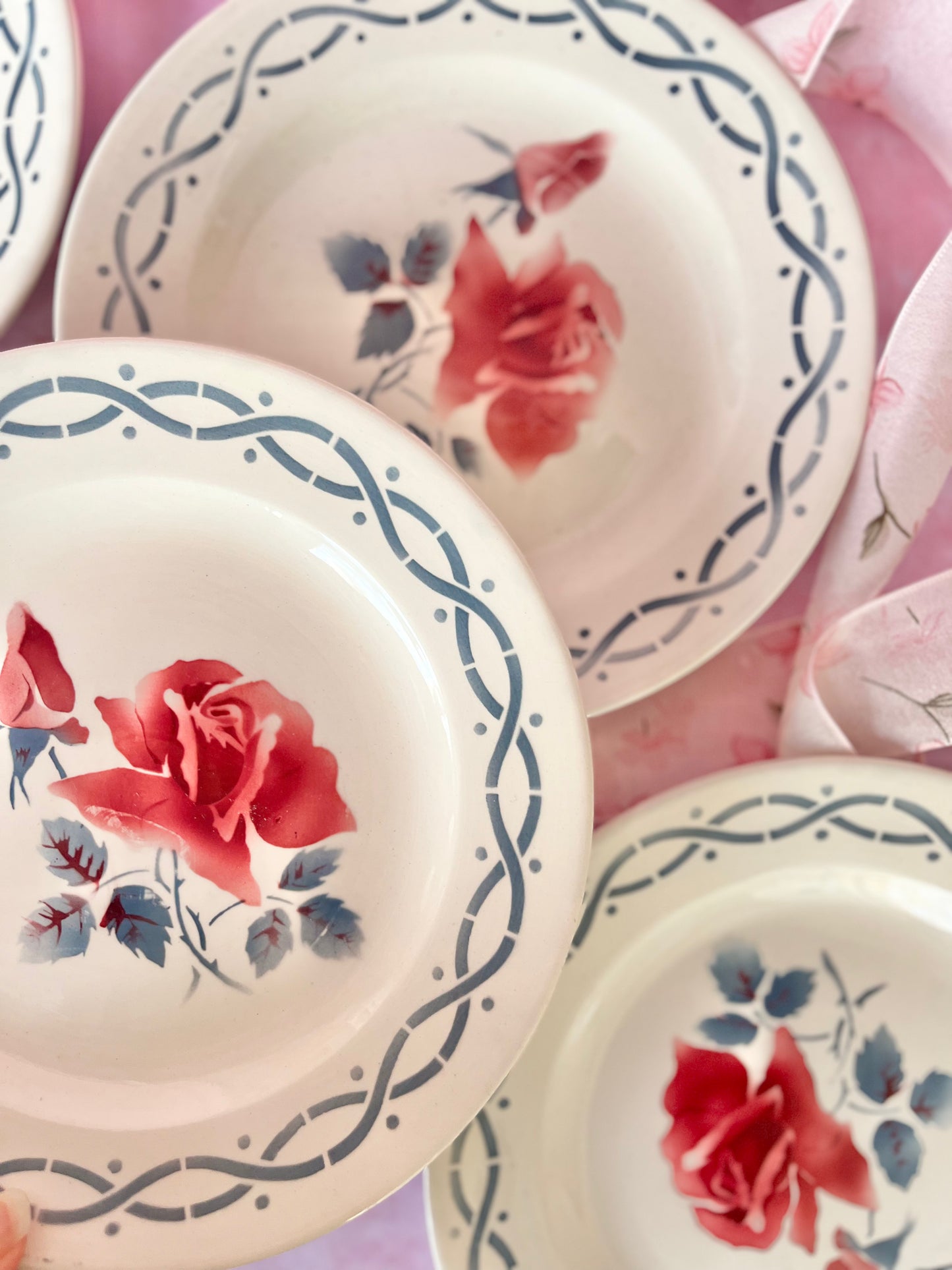 Assiettes à dessert Digoin Janine (5)