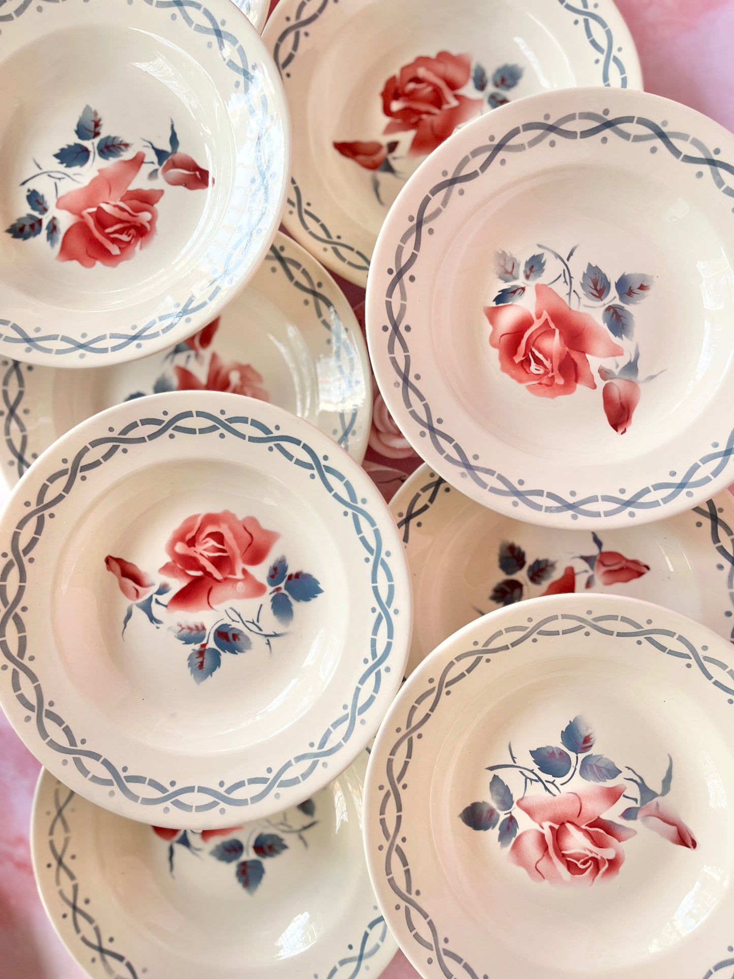 Assiettes creuses Digoin Janine (10)