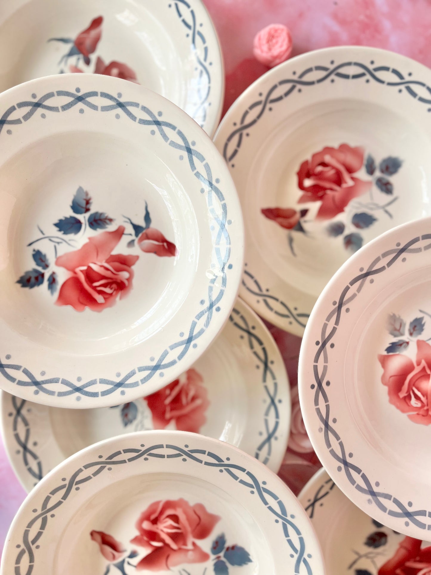 Assiettes creuses Digoin Janine (10)