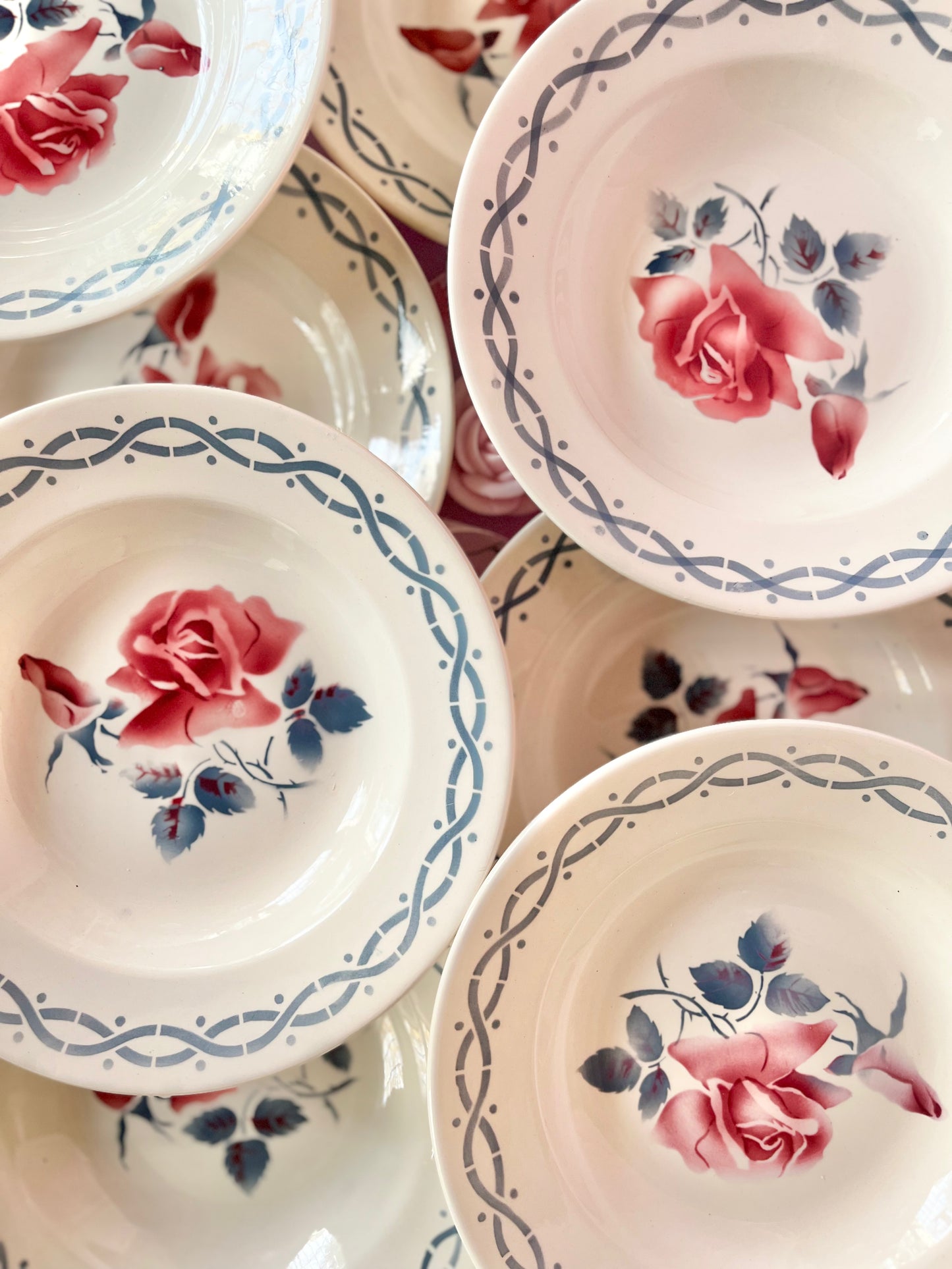 Assiettes creuses Digoin Janine (10)