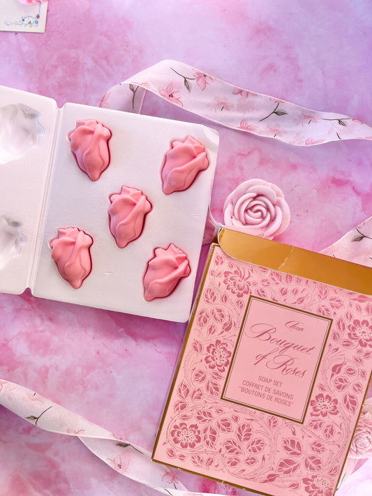 Boite de savons "Bouquet de Roses"