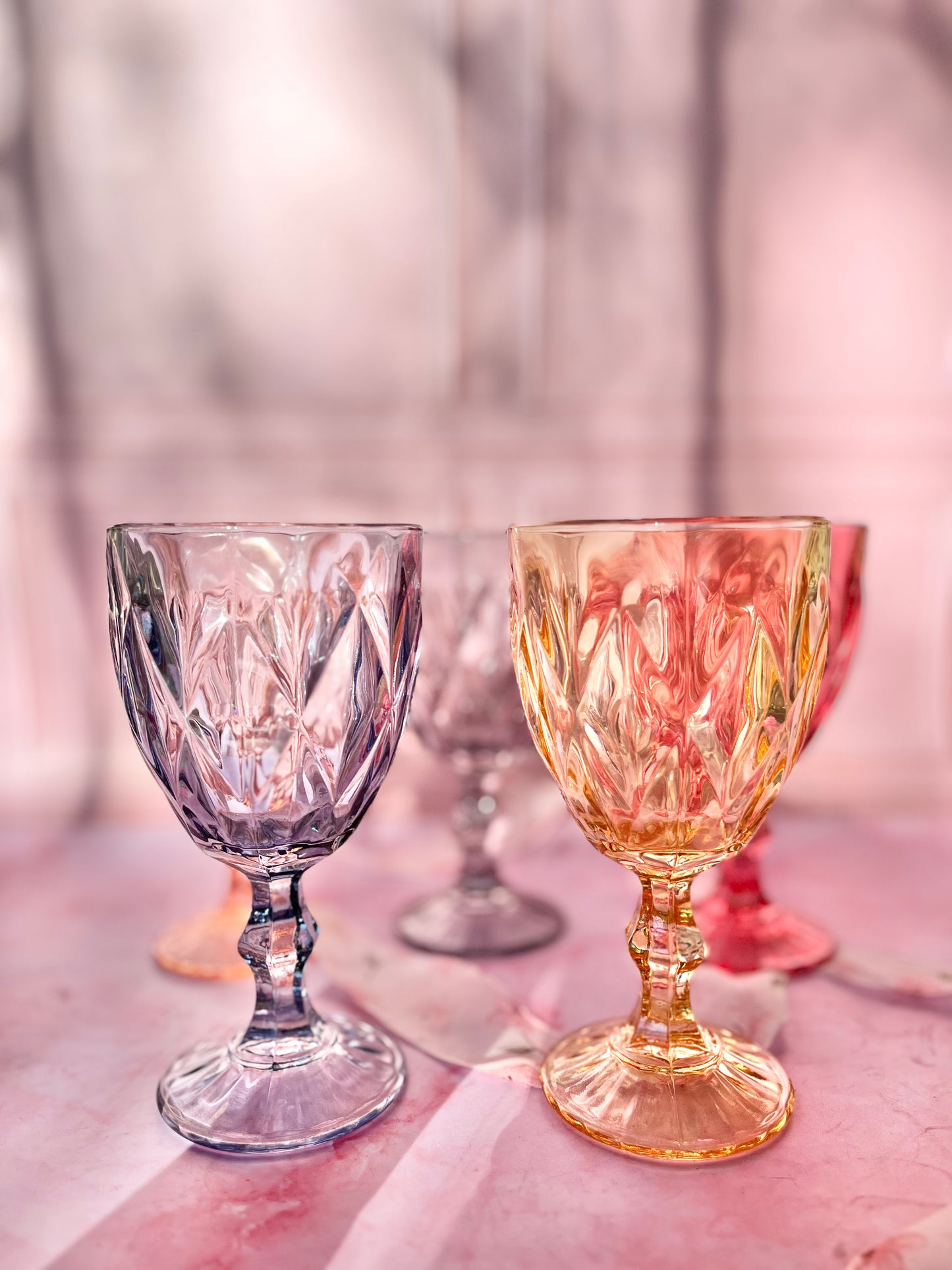 Grands verres colorés (5)