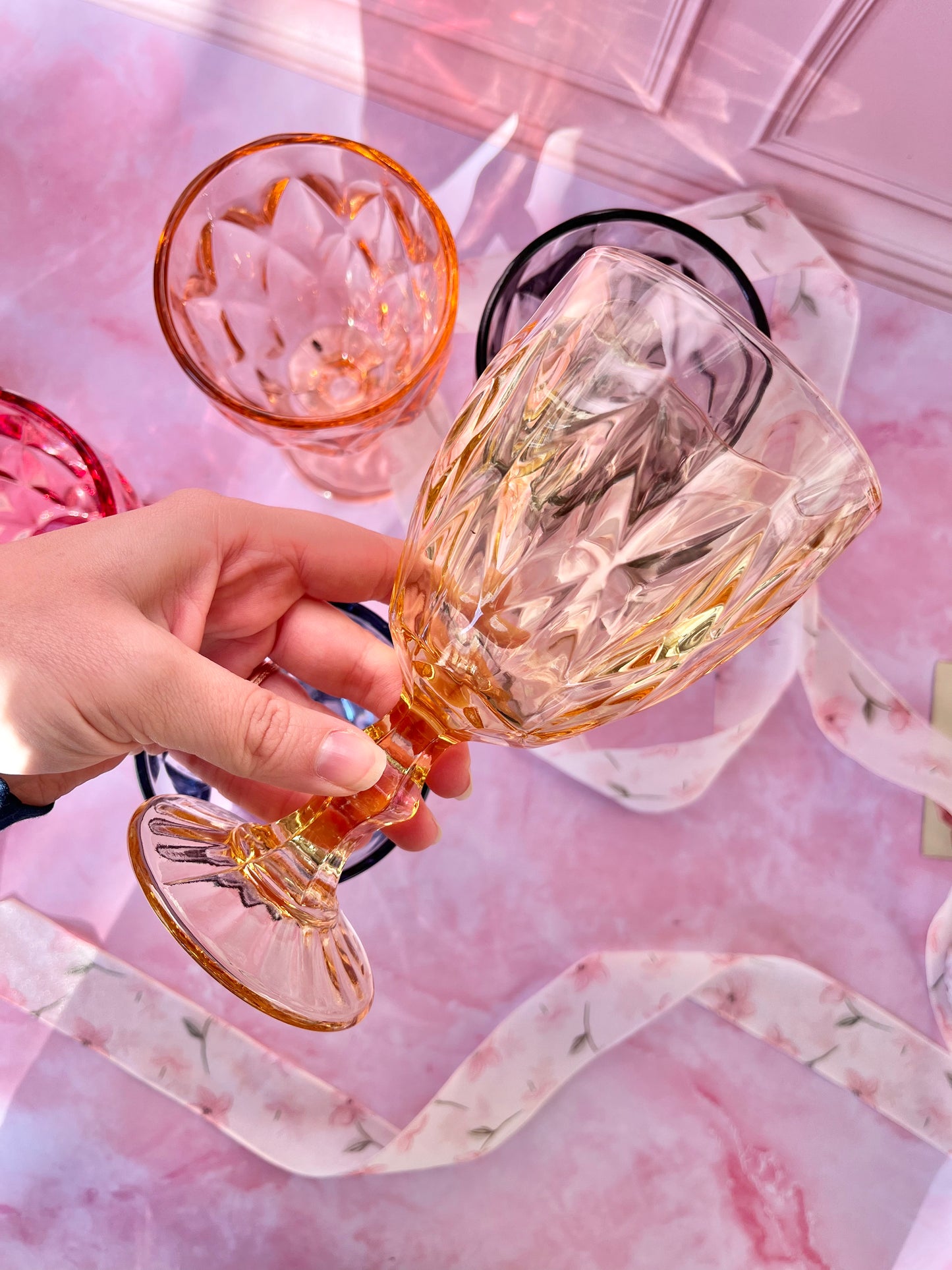 Grands verres colorés (5)