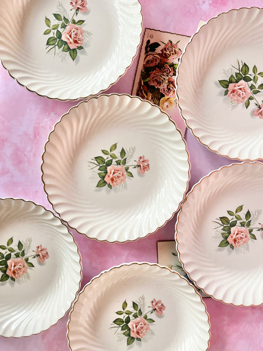 Assiettes à dessert Rose May (6)